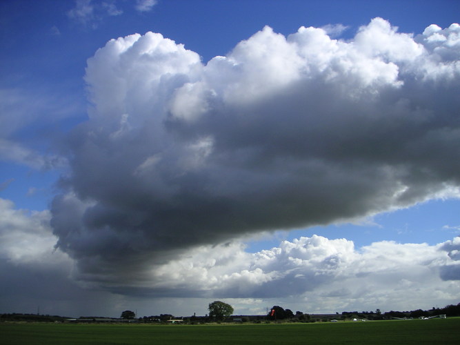 A curving cloud street