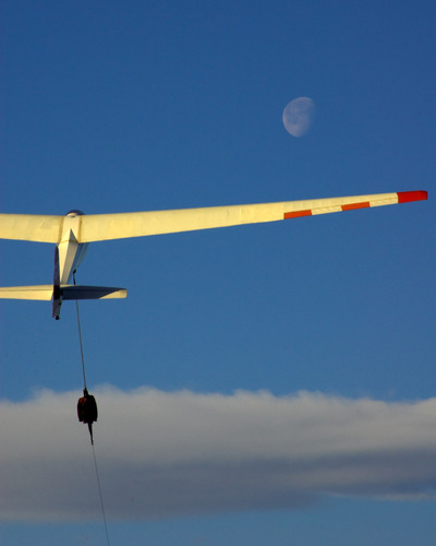 Winch launch to the moon