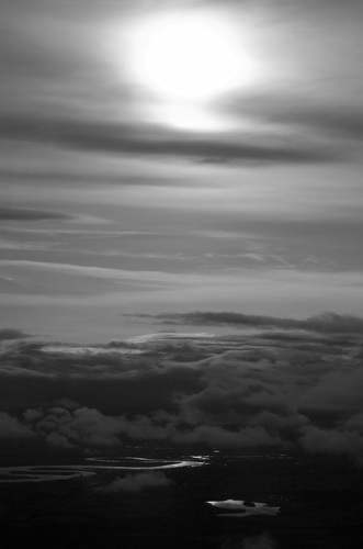 The river Forth on an evening wave flight