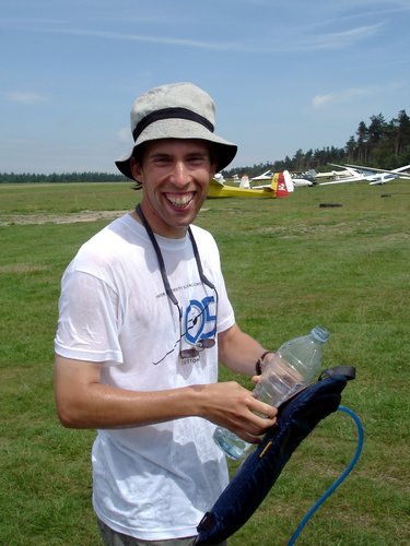 Andy looking very pleased with himself