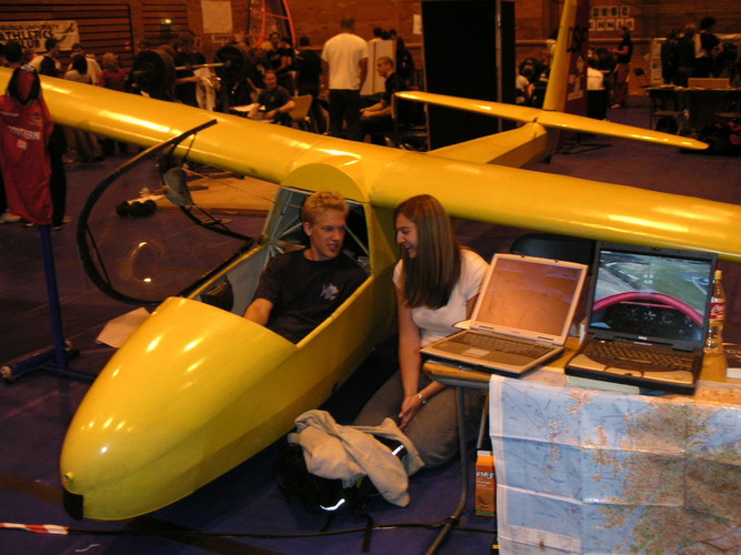 Claire Explains Unpowered Flight at the Fresher's Fair