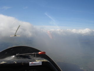 Up the front of the wave bar